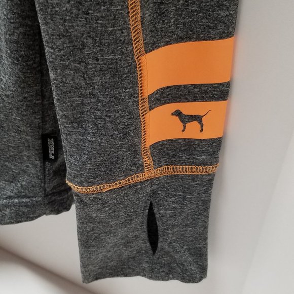 PINK Victoria's Secret Gray & Orange Ultimate Hoodie - Picture 8 of 12
